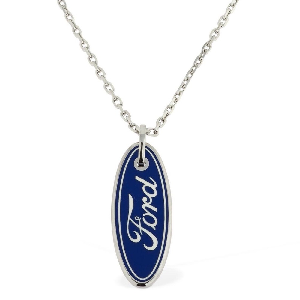 Versace Silver Ford Necklace